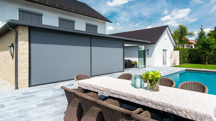 Senkrechtmarkise 6 Meter